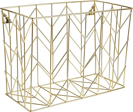 U Brands Hanging File Desk Organizer, Wire Metal, 8.5" x 11' by UBrands
