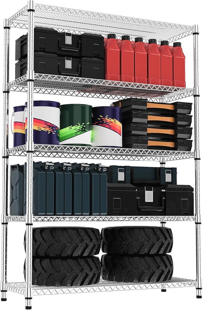 5 Tiers Shelf Metal Storage Shelves 3300 lbs Steel Storage Shelving Utility by MEIGAOPLASTICANDMETALHKCOLIMITED