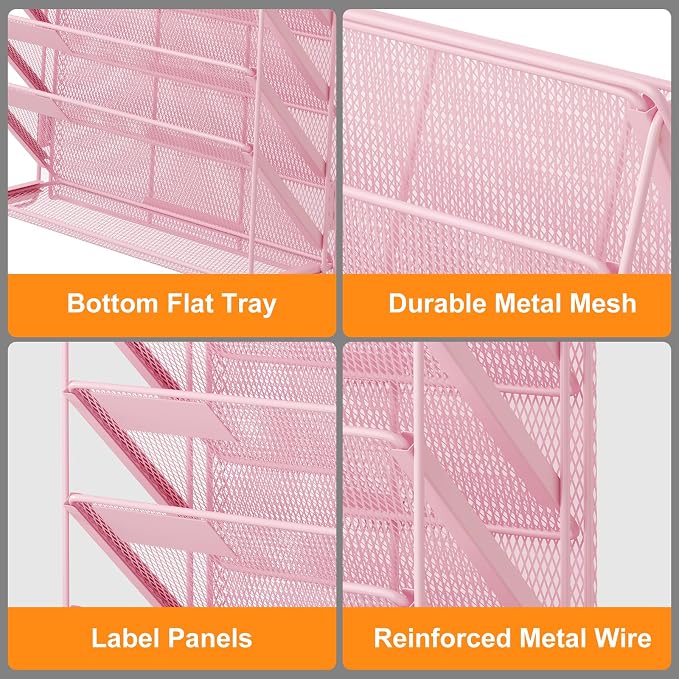 Kuntine.B Wall File Organizer Hanging Magazine Holder - Image 5