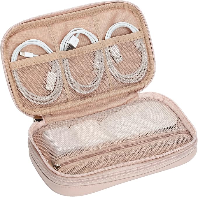 NISHEL Travel Cord Organizer Case, Double Layers Tech Electronic Bag, Essentials - Image 5