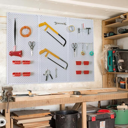 Pegboard Rack Garage Storage Steel Horizontal PegBoard Pack, Steel Pegboard - Image 6