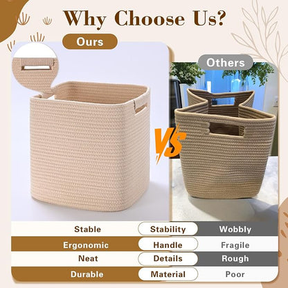 11 Inch Storage Cubes, 3 Pack Cube Storage Bins - Image 4