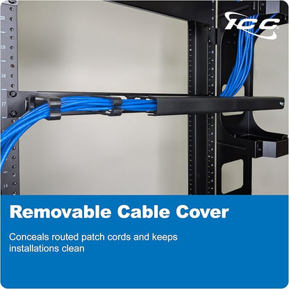 ICC 1U Ring Cable Manager Panel - Image 5