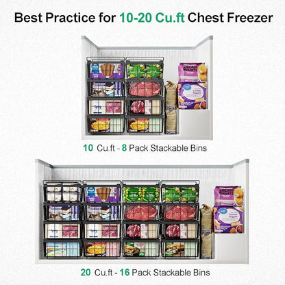 iSPECLE Chest Freezer Organizer Bins - Image 6