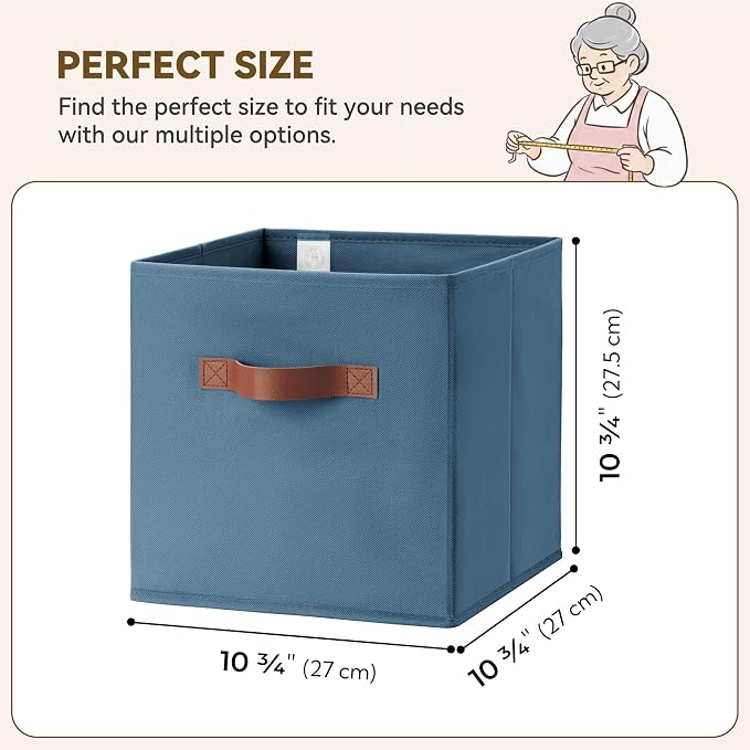 GRANNY SAYS Cube Storage Bins, 11 Inch Storage Cube Organizer, Collapsible - Image 2