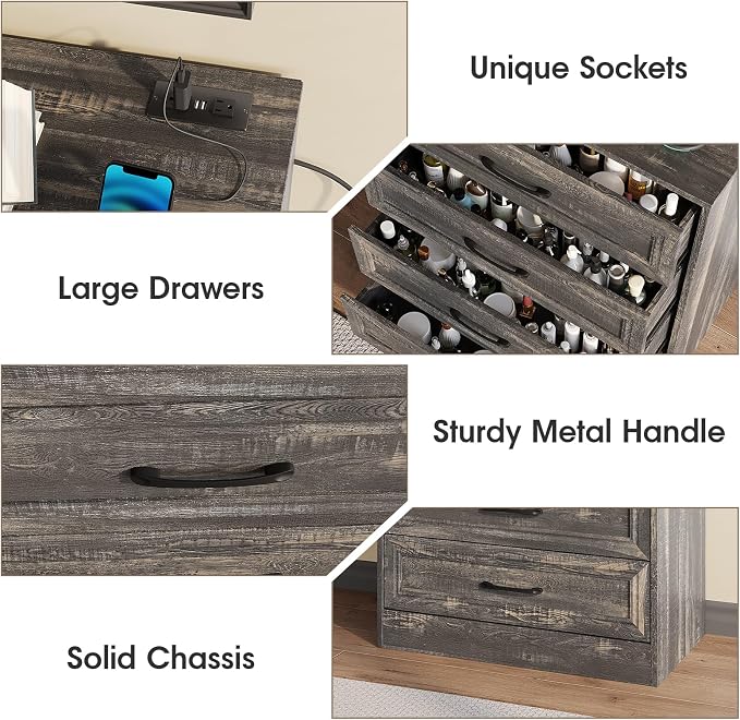 Fameill Dresser for Bedroom, 4 Drawer Small Dresser Organizer - Image 5