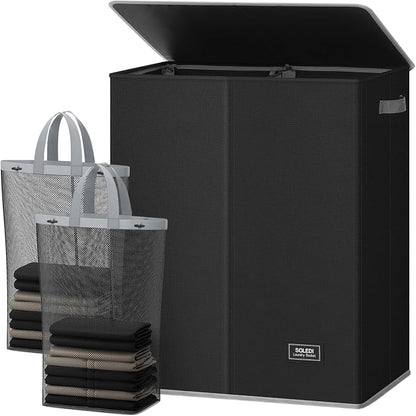 SOLEDI Double Laundry Hamper by SOLEDI