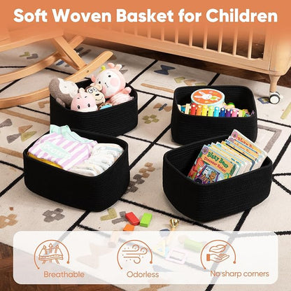 OIAHOMY 4 Pack 14.17*11.02*6.3IN Storage Baskets - Image 4