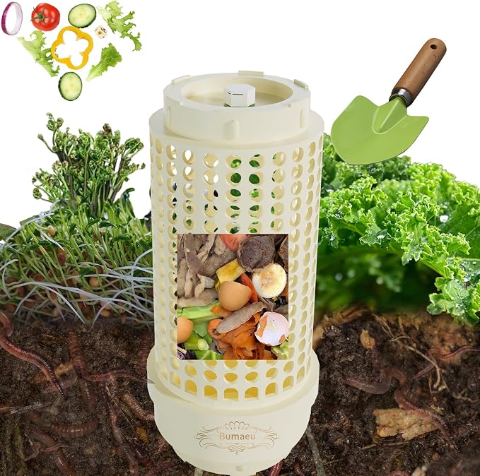 Underground Worm Farm, Garden Mini vermicomposting bin by Bumaeu