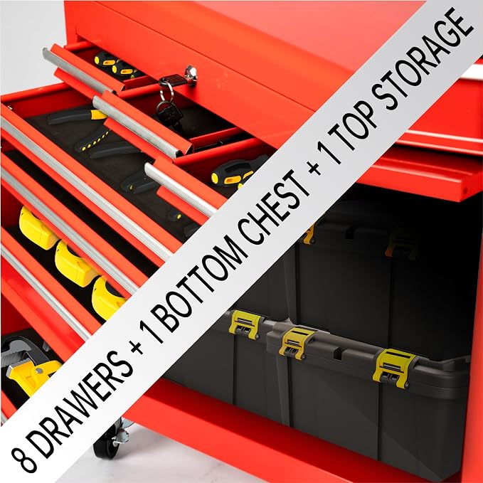 8-Drawer Rolling Tool Chest - Image 4