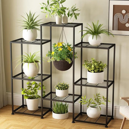 Metal Plant Stand Indoor Metal Plant Stands Outdoor Tiered Plant Shelf by YUJCHMTZN