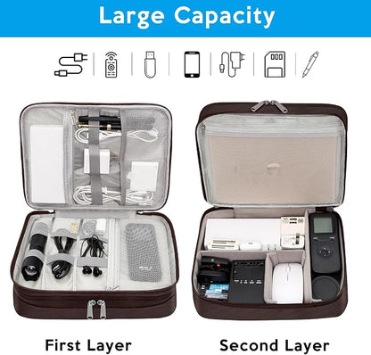 CILLA Electronic Organizer Travel Case, Travel Cord Organizer Case Portable - Image 7