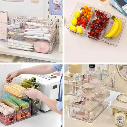 Refrigerator Organizer Bins 3 Pack Fridge Organizers - Image 3
