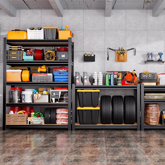 33" H x 35" W Garage Shelving for Home & Garage Organization, 3-Tier Adjustable - Image 5