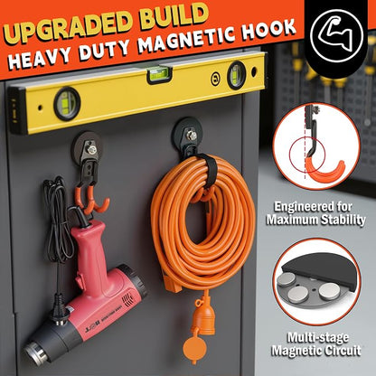 ULIBERMAGNET New Updated Garage Strong Magnetic Hooks, 2 Pack Heavy Duty Large - Image 6