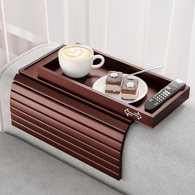 Sofa Armrest Tray Table for Couch by Bestjing