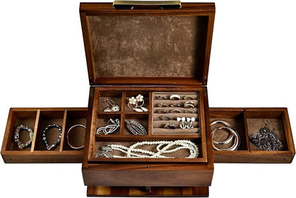 Shanik Wooden Jewelry Box for Women – Elegant Organizer by WORLDOFSHANIK