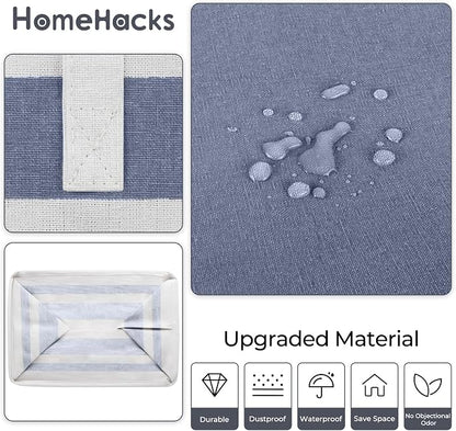 HomeHacks 2-Pack Large Laundry Basket, Waterproof, Freestanding Laundry Hamper - Image 5