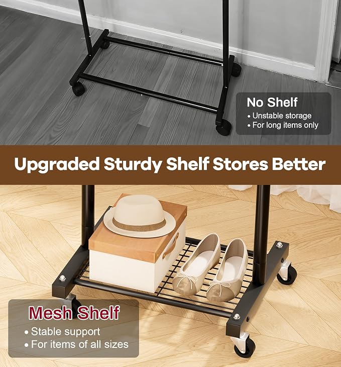 MISSLO Small Clothes Racks for Hanging Clothes Clothing Rack - Image 6