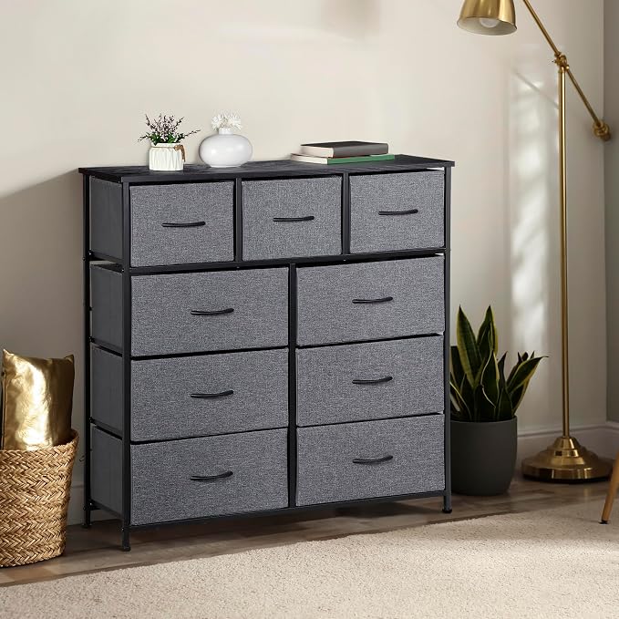 ZENY 9 Drawers Dresser, Fabric Storage Tower, Organizer Unit - Image 2