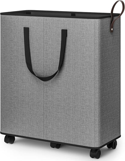 SpaceTrove Laundry Basket with Wheels, Collapsible Laundry Baskets, Laundry by Unknown