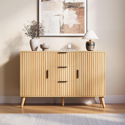 47.2" Fluted Sideboard Buffet Cabinet - Image 7