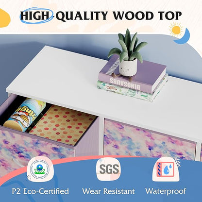 WLIVE 9 Drawer Dresser, Fabric Storage Tower - Image 6
