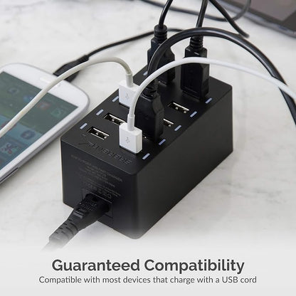 SABRENT 60W 10-Port USB Charging Station, Auto-Detect | 12A family-sized - Image 5