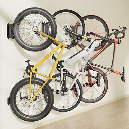 monTEK Bike Wall Mount for 4.5" Tire Width, Swivel Bike Wall Hanger Holds Up to - Image 2