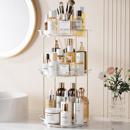 Delamu 3 Tier Rotating Makeup Organizer - Image 7