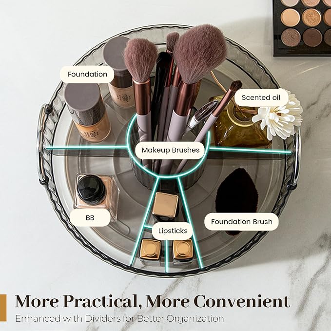 Aveniee 360° Rotating Makeup Organizer - Image 3