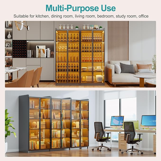 Lvifur 65" Display Cabinet - Image 7