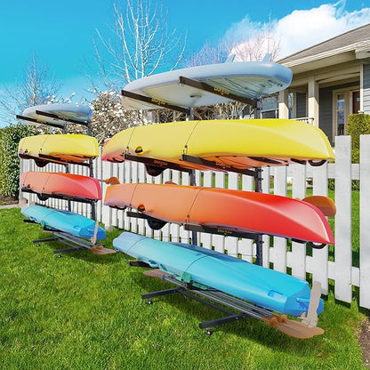 Bonnlo Kayak Storage Rack, Adjustable Heavy Duty Kayak Rack - Image 7