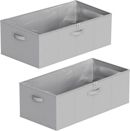 SpaceAid 2 Pack 10" High Under Bed Storage Containers, Large Underbed Storage - Image 7