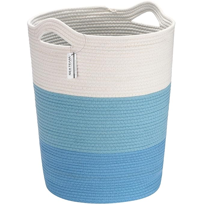 Sea Team Large Size Cotton Rope Woven Storage Basket by SeaTeam