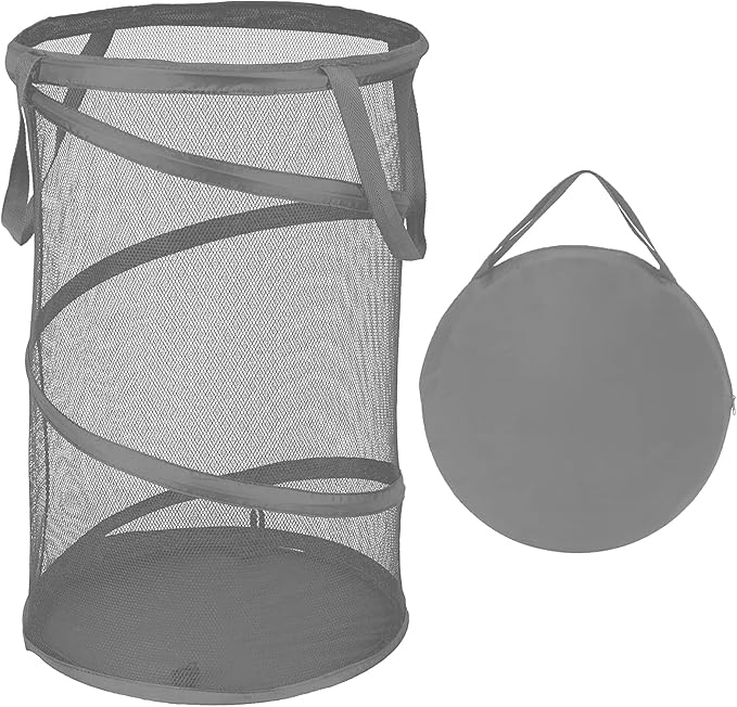 BATTOO Collapsible Laundry Baskets, Foldable Mesh Pop Up Hamper, Portable by BATTOO