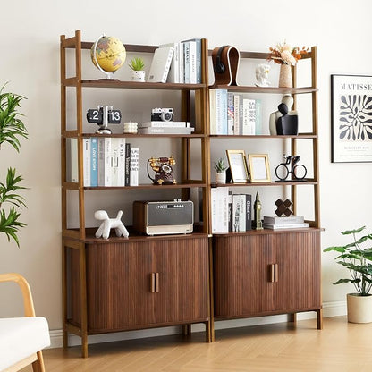 4-Tier Bookshelf, Tall Bookcase - Image 5