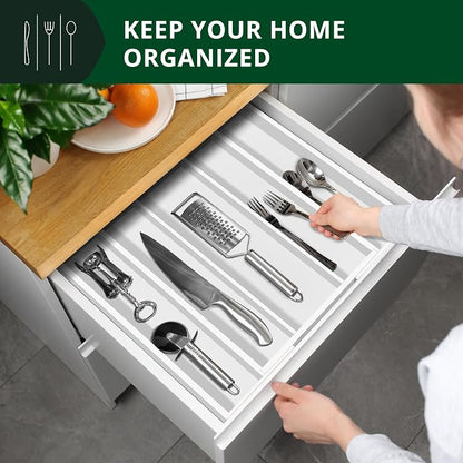 ROYAL CRAFT WOOD Luxury Bamboo Kitchen Drawer Organizer - Image 3