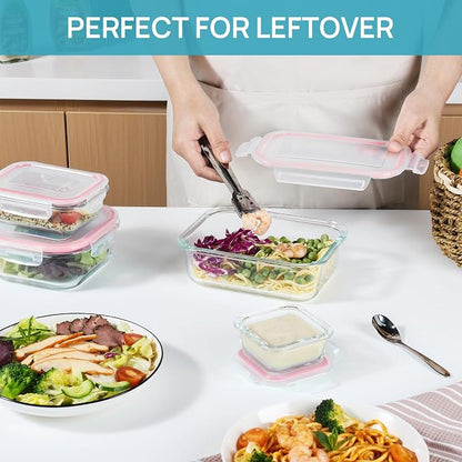 Vtopmart 8 Pack Glass Food Storage Containers - Image 7