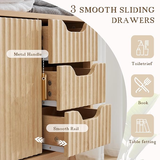 Grepatio Bathroom Storage Cabinet - Image 3
