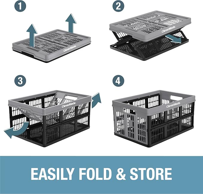 CleverMade Collapsible Utility Crates - Image 6