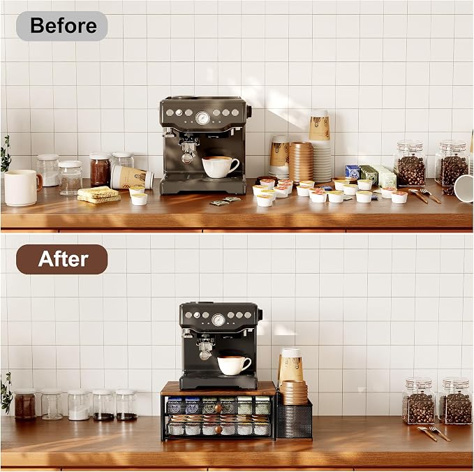 Coffee Bar Organizer, 60 Capacity K Cup Organizer - Image 7
