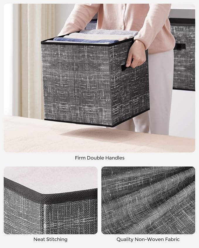 SONGMICS Storage Cubes, 13-Inch Non-Woven Fabric Bins - Image 5