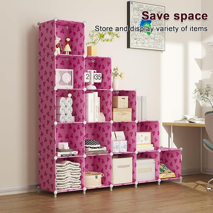 UNKU Cube Storage Organizer, 15 Cube Closet Organizer Storage Shelves, DIY - Image 5