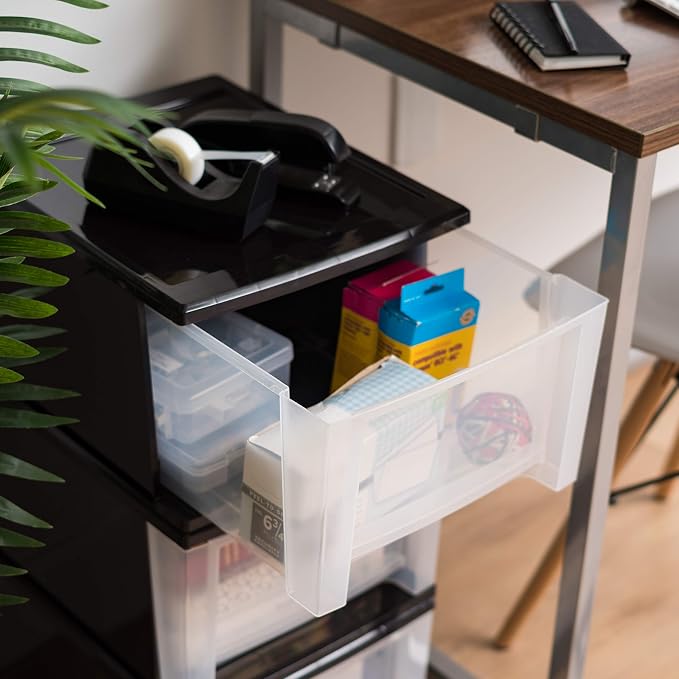 IRIS USA 17 Qt. Medium Plastic Stacking Drawer, Stackable Storage Organizer Unit - Image 5