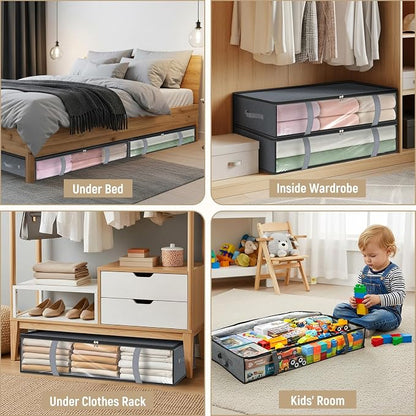 LANDNEOO 4 Pack 90L Under Bed Storage Containers - Image 7