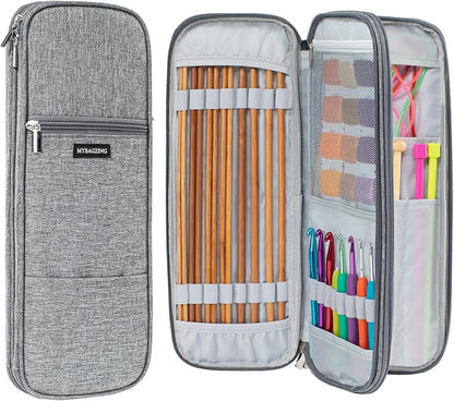 MYBAGZING Knitting Needles and Crochet Hook Organizer Case by MYBAGZING