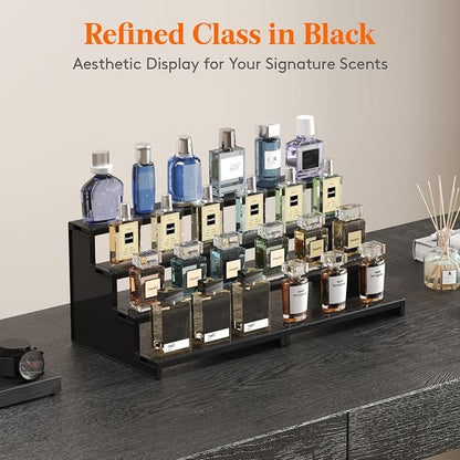 Lifewit Cologne Organizer for Men, 4 Tier Plastic Perfume Stand, Tool-free - Image 4