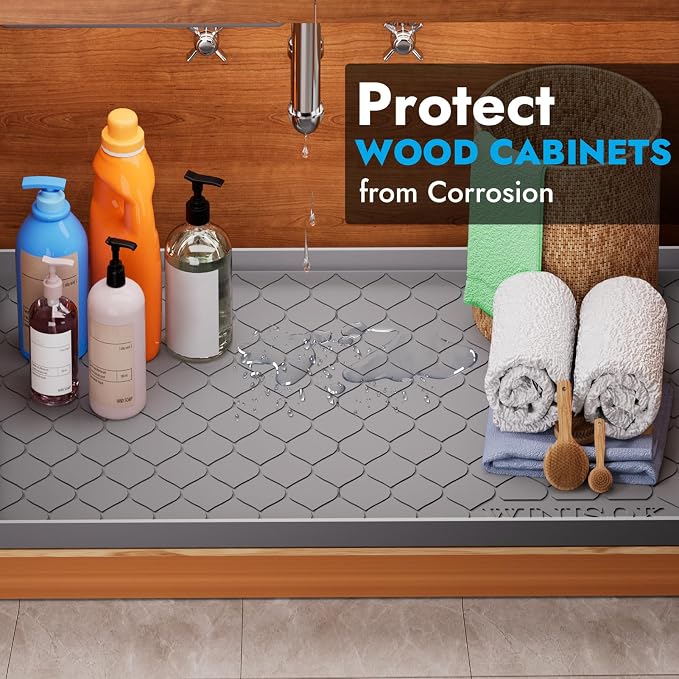 Silicone Under Sink Mat 40" x 22", kitchen Essentials and Gadgets, Shelf liner - Image 3