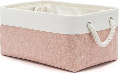 13.8x9.8x6.7 Inch Fabric Small Storage Bins by VQRTEXAStorageBasket